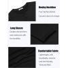 imageCOOFANDY Mens Henley Shirts Long Sleeve TShirt Lightweight Fashion Casual Pullover Tee ShirtBlack