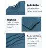 imageCOOFANDY Mens Henley Shirts Long Sleeve TShirt Lightweight Fashion Casual Pullover Tee ShirtBlue