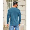 imageCOOFANDY Mens Henley Shirts Long Sleeve TShirt Lightweight Fashion Casual Pullover Tee ShirtBlue