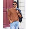 imageCOOFANDY Mens Henley Shirts Long Sleeve TShirt Lightweight Fashion Casual Pullover Tee ShirtCaramel