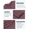imageCOOFANDY Mens Henley Shirts Long Sleeve TShirt Lightweight Fashion Casual Pullover Tee ShirtDark Red