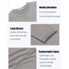 imageCOOFANDY Mens Henley Shirts Long Sleeve TShirt Lightweight Fashion Casual Pullover Tee ShirtLight Grey