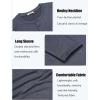 imageCOOFANDY Mens Henley Shirts Long Sleeve TShirt Lightweight Fashion Casual Pullover Tee ShirtNavy Blue