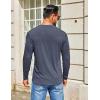 imageCOOFANDY Mens Henley Shirts Long Sleeve TShirt Lightweight Fashion Casual Pullover Tee ShirtNavy Blue