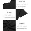 imageCOOFANDY Mens Henley Shirts Short Sleeve Fashion Casual TShirts Summer Button Basic TeeBlack