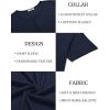 imageCOOFANDY Mens Henley Shirts Short Sleeve Fashion Casual TShirts Summer Button Basic TeeNavy Blue