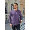 imageCOOFANDY Mens Henley TShirt Long Sleeve Casual Lightweight Pullover Shirts Soft Stretch Basic Tees Fall TopsPurple
