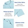 imageCOOFANDY Mens Linen Henley Shirt Short Sleeve Casual Summer Beach Hippie T ShirtsIce Blue