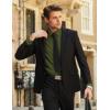imageCOOFANDY Mens Long Sleeve Button Down Shirts Casual Untucked Shirts for Men Dress Shirts Wedding ShirtsArmy Green