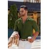 imageCOOFANDY Mens Long Sleeve Button Down Shirts Casual Untucked Shirts for Men Dress Shirts Wedding ShirtsArmy Green