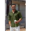 imageCOOFANDY Mens Long Sleeve Button Down Shirts Casual Untucked Shirts for Men Dress Shirts Wedding ShirtsArmy Green