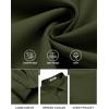 imageCOOFANDY Mens Long Sleeve Button Down Shirts Casual Untucked Shirts for Men Dress Shirts Wedding ShirtsArmy Green