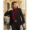 imageCOOFANDY Mens Long Sleeve Button Down Shirts Casual Untucked Shirts for Men Dress Shirts Wedding ShirtsBurgundy