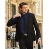 imageCOOFANDY Mens Long Sleeve Button Down Shirts Casual Untucked Shirts for Men Dress Shirts Wedding ShirtsDark Blue