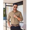 imageCOOFANDY Mens Long Sleeve Button Down Shirts Casual Untucked Shirts for Men Dress Shirts Wedding ShirtsKhaki