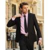 imageCOOFANDY Mens Long Sleeve Button Down Shirts Casual Untucked Shirts for Men Dress Shirts Wedding ShirtsPink