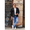 imageCOOFANDY Mens Long Sleeve Button Down Shirts Casual Untucked Shirts for Men Dress Shirts Wedding ShirtsTrianglewhite