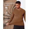 imageCOOFANDY Mens Muscle TShirt Slim Fit Long Sleeve Henley Shirts Casual Gym Workout Athletic Tee ShirtsBrown