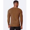 imageCOOFANDY Mens Muscle TShirt Slim Fit Long Sleeve Henley Shirts Casual Gym Workout Athletic Tee ShirtsBrown