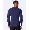 imageCOOFANDY Mens Muscle TShirt Slim Fit Long Sleeve Henley Shirts Casual Gym Workout Athletic Tee ShirtsNavy Blue