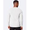 imageCOOFANDY Mens Muscle TShirt Slim Fit Long Sleeve Henley Shirts Casual Gym Workout Athletic Tee ShirtsWhite