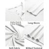 imageCOOFANDY Mens Muscle TShirt Slim Fit Long Sleeve Henley Shirts Casual Gym Workout Athletic Tee ShirtsWhite