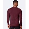 imageCOOFANDY Mens Muscle TShirt Slim Fit Long Sleeve Henley Shirts Casual Gym Workout Athletic Tee ShirtsWine Red