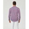 imageCOOFANDY Mens Plaid Button Down Shirt Cotton Long Sleeves Shirt Casual Dress ShirtBlue Red Gingham