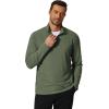 imageCOOFANDY Mens Quarter Zip Pullover Mock Neck Golf Shirts Casual Long Sleeve ShirtArmy Green