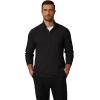imageCOOFANDY Mens Quarter Zip Pullover Mock Neck Golf Shirts Casual Long Sleeve ShirtBlack