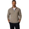 imageCOOFANDY Mens Quarter Zip Pullover Mock Neck Golf Shirts Casual Long Sleeve ShirtKhaki
