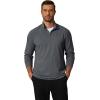 imageCOOFANDY Mens Quarter Zip Pullover Mock Neck Golf Shirts Casual Long Sleeve ShirtLight Grey