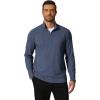imageCOOFANDY Mens Quarter Zip Pullover Mock Neck Golf Shirts Casual Long Sleeve ShirtMidnight Blue