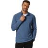 imageCOOFANDY Mens Quarter Zip Pullover Mock Neck Golf Shirts Casual Long Sleeve ShirtNavy