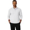 imageCOOFANDY Mens Quarter Zip Pullover Mock Neck Golf Shirts Casual Long Sleeve ShirtWhite
