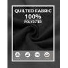 imageCOOFANDY Mens Quarter Zip Pullover Quilted Sweatshirt Knit Long Sleeve Sweater Half Zip Polo Sweatshirts with PocketAll Black