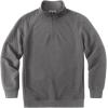 imageCOOFANDY Mens Quarter Zip Pullover Quilted Sweatshirt Knit Long Sleeve Sweater Half Zip Polo Sweatshirts with PocketDark Gray