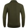 imageCOOFANDY Mens Quarter Zip Sweatshirt Long Sleeve Casual Waffle Pullover Hoodies with PocketArmy Green