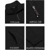 imageCOOFANDY Mens Quarter Zip Sweatshirt Long Sleeve Casual Waffle Pullover Hoodies with PocketBlack
