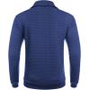 imageCOOFANDY Mens Quarter Zip Sweatshirt Long Sleeve Casual Waffle Pullover Hoodies with PocketBlue