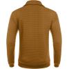 imageCOOFANDY Mens Quarter Zip Sweatshirt Long Sleeve Casual Waffle Pullover Hoodies with PocketDark Brown