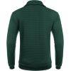 imageCOOFANDY Mens Quarter Zip Sweatshirt Long Sleeve Casual Waffle Pullover Hoodies with PocketGreen