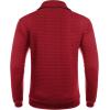 imageCOOFANDY Mens Quarter Zip Sweatshirt Long Sleeve Casual Waffle Pullover Hoodies with PocketRed