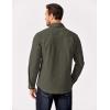 imageCOOFANDY Mens Shirt Jacket Casual Button Up Shirts Long Sleeve Lightweight Shacket with Flap PocketsArmy Green