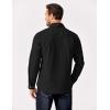 imageCOOFANDY Mens Shirt Jacket Casual Button Up Shirts Long Sleeve Lightweight Shacket with Flap PocketsBlack
