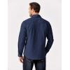 imageCOOFANDY Mens Shirt Jacket Casual Button Up Shirts Long Sleeve Lightweight Shacket with Flap PocketsNavy Blue