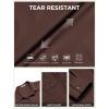 imageCOOFANDY Work Shirts for Mens Long Sleeve Casual Button Down Shirt Mens Shacket with Flap PocketsBrown