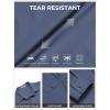 imageCOOFANDY Work Shirts for Mens Long Sleeve Casual Button Down Shirt Mens Shacket with Flap PocketsGrey Blue