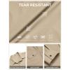 imageCOOFANDY Work Shirts for Mens Long Sleeve Casual Button Down Shirt Mens Shacket with Flap PocketsLight Brown