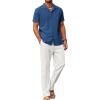 Navy Shirt/White Pants
